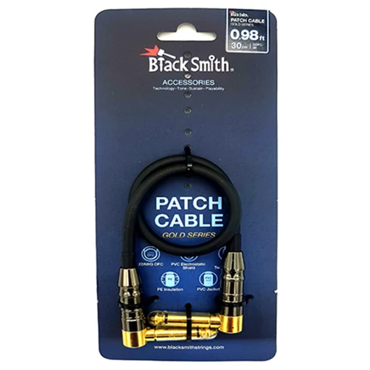 BlackSmith - BS-GSFPC-30 Gold Series lapos patch kábel, 30cm