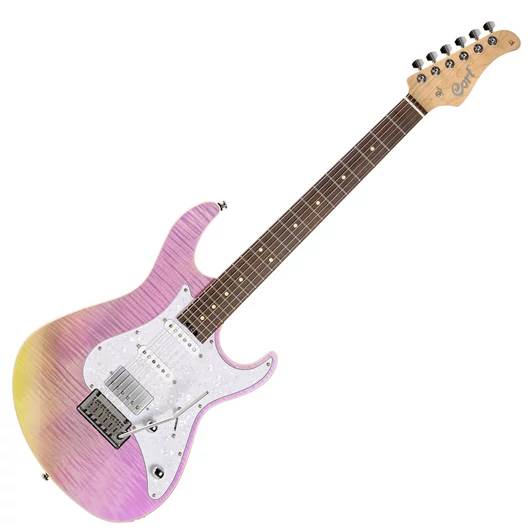 Cort - Co-G280Select-TCP el.gitár, éger test, áttetsző kaméleon lila