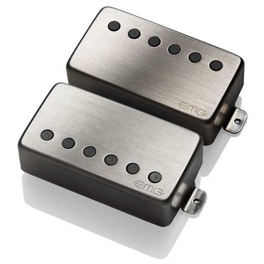 EMG - 57TW-66TW Set BChrome Humbucking gitár pickup szett, szálhúzott fekete króm