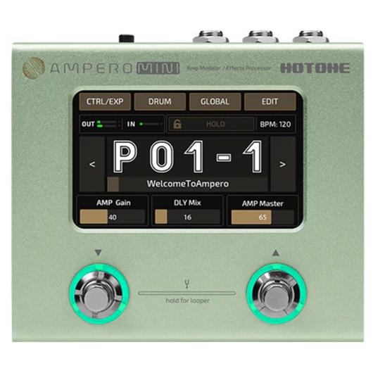 Hotone - HT-MP-50MC Ampero Mini erősítő modellező és effekt processzor, matcha tea színű