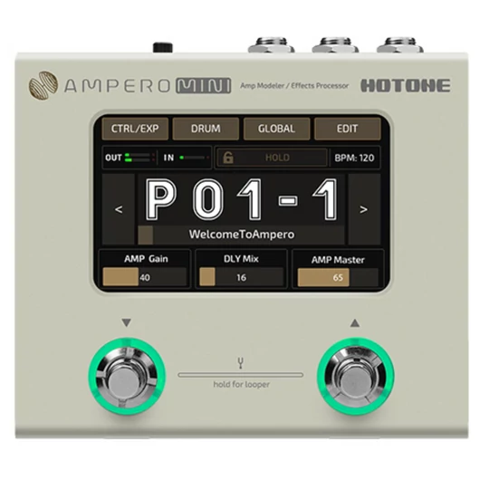 Hotone - HT-MP-50VN Ampero Mini erősítő modellező és effekt processzor, vanília színű