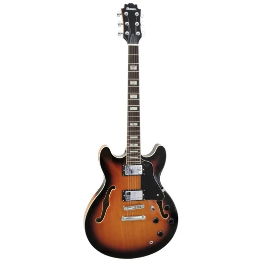 Dimavery - SA-610 Jazz gitár hordtáskával, sunburst színben