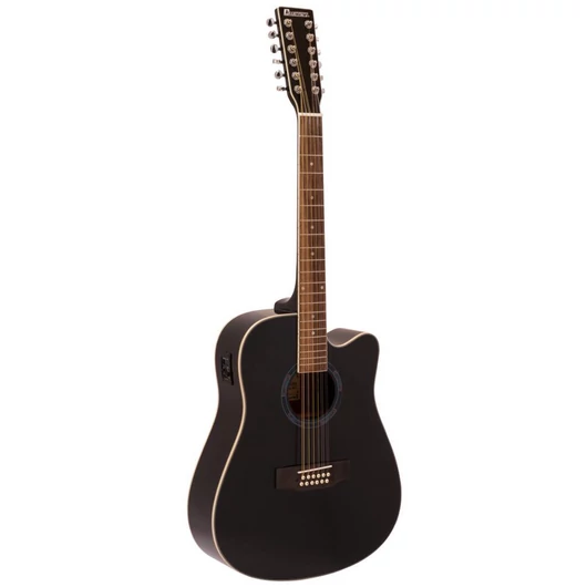 Dimavery - DR-612 Western gitár elektronikával 12 húros fekete