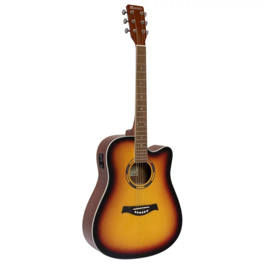 Dimavery - DR-520 Dreadnought gitár elektronikával sunburst