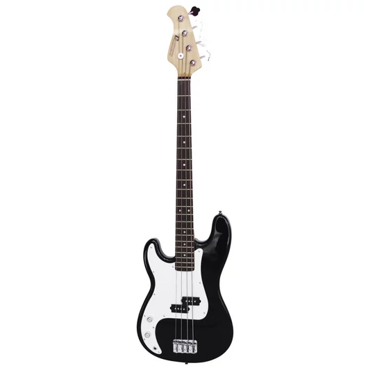 Dimavery - PB-320 E-Bass LH, balkezes fekete, szemből