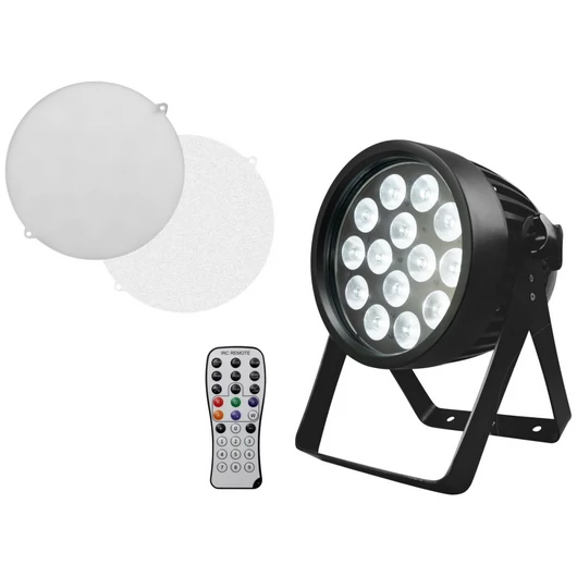 EUROLITE - LED IP PAR 14x8W QCL szűrökkel távirányítóval