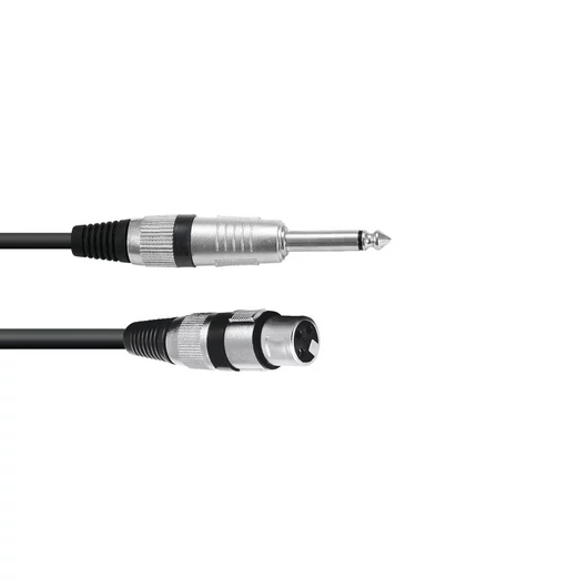 OMNITRONIC - Adaptercable XLR(F)/Jack mono 0,9m bk