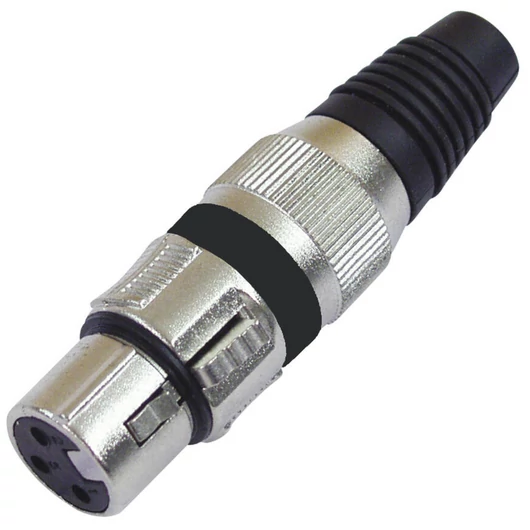 OMNITRONIC XLR socket 3pin bk 10x