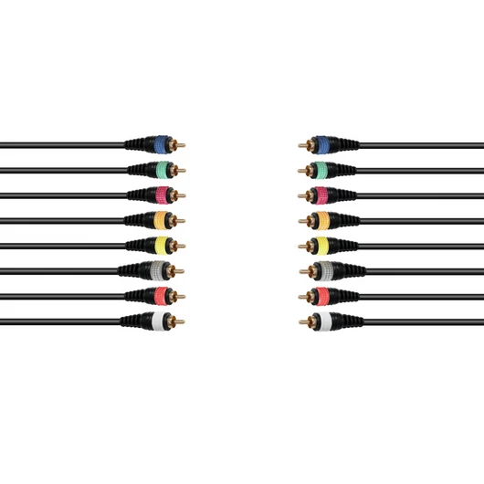 OMNITRONIC Snake cable 8xRCA/8xRCA 15m