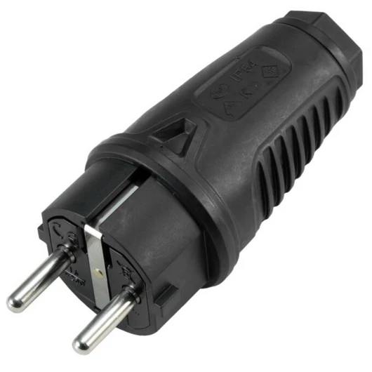 PC Electric - Safety Plug Rubber bk