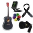 Kép 1/6 - Soundsation - Meadow DN-BK Dreadnought akusztikus gitár szett, fekete