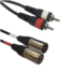 Kép 1/2 - ACCU-CABLE - Audio Kábel 2xXLR(M)/2xRCA 3m