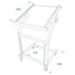 Kép 5/5 - OMNITRONIC Rack Stand 12U/10U adjustable on Wheels