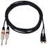 Kép 2/4 - OMNITRONIC Adaptercable 2xJack/2xRCA 3m bk