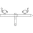 Kép 3/4 - EUROLITE TAH-52 Truss Adapter w/ TV spigot