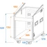 Kép 2/4 - ROADINGER Special Combo Case Pro, 12U with wheels