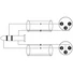 Kép 2/2 - OMNITRONIC Adapter Cable 3.5 Jack/2xXLR(M) 1.5m bk