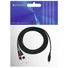 Kép 3/4 - OMNITRONIC Adapter Cable 3.5 Jack/2xJack 3m bk