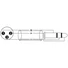 Kép 2/2 - OMNITRONIC Adapter Cable XLR(M)/Jack stereo 5m bk