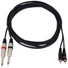 Kép 2/4 - OMNITRONIC Adapter Cable 2xJack/2xRCA 3m bk