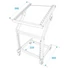 Kép 5/6 - OMNITRONIC Rack Stand 12U/10U adjustable on Wheels