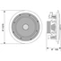 Kép 6/6 - OMNITRONIC CST-8 2-way Ceiling Speaker